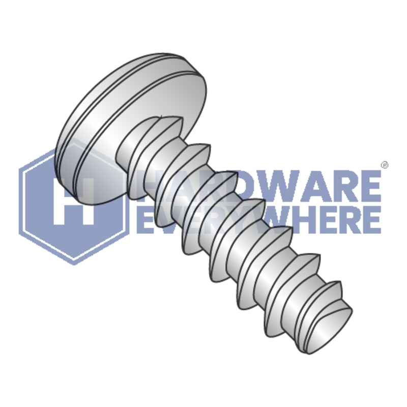 6-19 X 3/16 Thread Forming Screws / Phillips / Pan Head / 18-8 Stainless / Plain / Plastite (Blunt Tip) Alternate 48-2